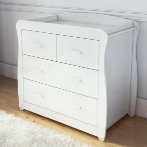Sleigh Dresser Changer – White