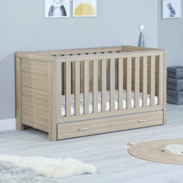 Luno cot bed with drawer OAK 1