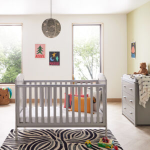 Aston 2 Piece Nursery Room Set – Grey