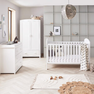 Aston 3 Piece Nursery Room Set – White