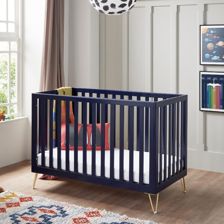 Babymore Kimi Cot Bed Midnight-1