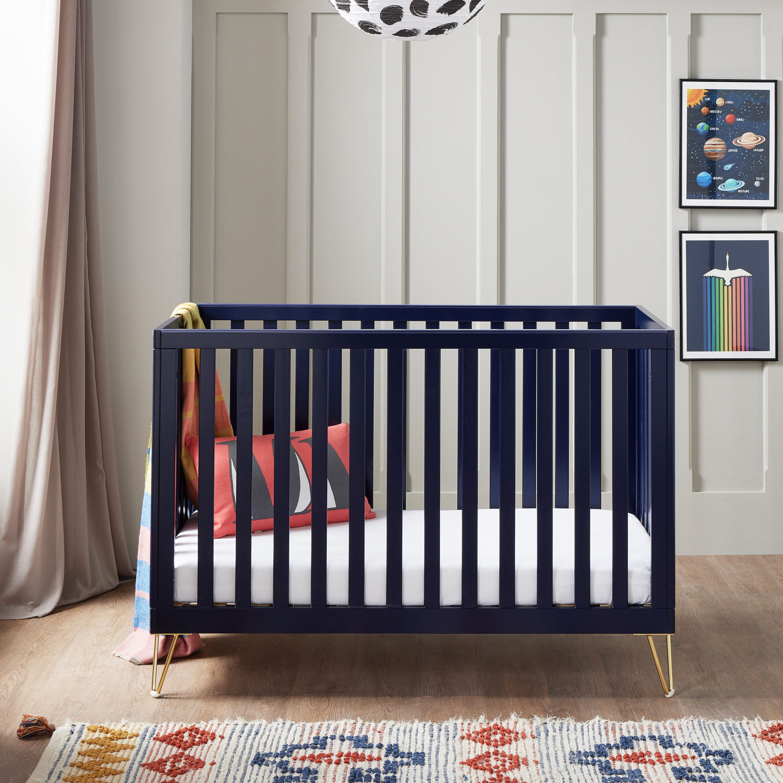 Babymore Kimi Cot Bed Midnight-2