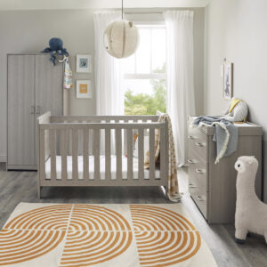 Caro 3 Piece Nursery Room Set – Grey Wash