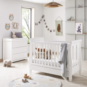 Eva 2 Piece Nursery Room Set – White