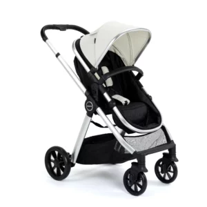 Babymore Mimi Travel System Pecan i-Size Car Seat with ISOFIX Base SILVER
