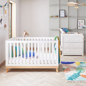 Mona 2 Piece Nursery Room Set – White