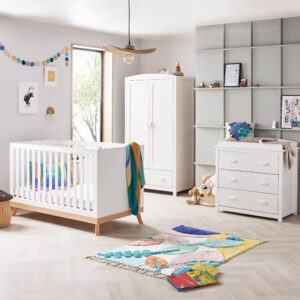 Mona 3 Piece Nursery Room Set – White