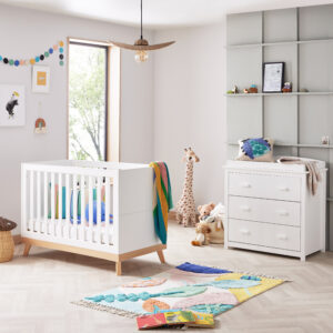 Mona Mini 2 Piece Nursery Room Set – White