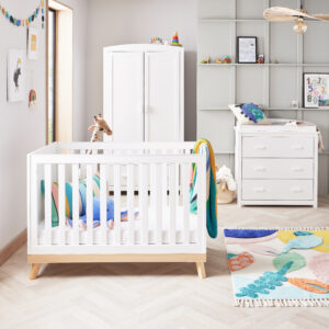 Mona Mini 3 Piece Nursery Room Set – White