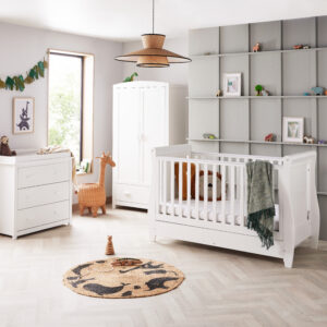 Stella 3 Piece Nursery Room Set – White