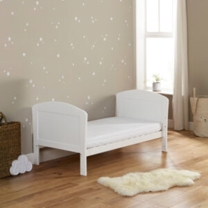 Aston Drop Side Cot Bed WHITE-3