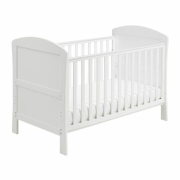 Aston Drop Side Cot Bed WHITE-4