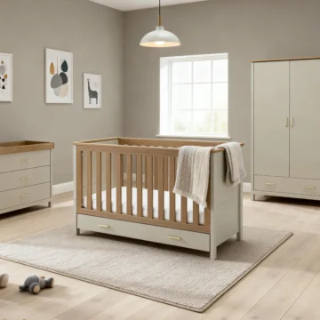 Mira 3 Piece Nursery Room Set - CASHMERE WARM OAK-4