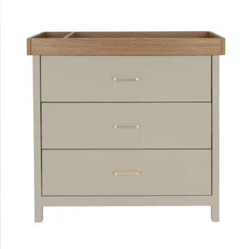 Mira Nursery Chest Changer - CASHMERE WARM OAK