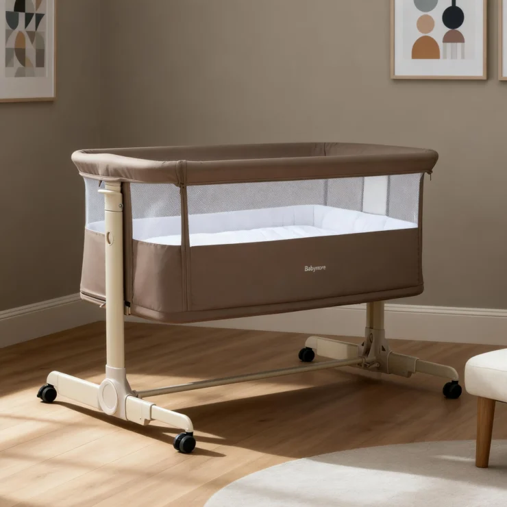 Neera Bedside Crib - MOCHA
